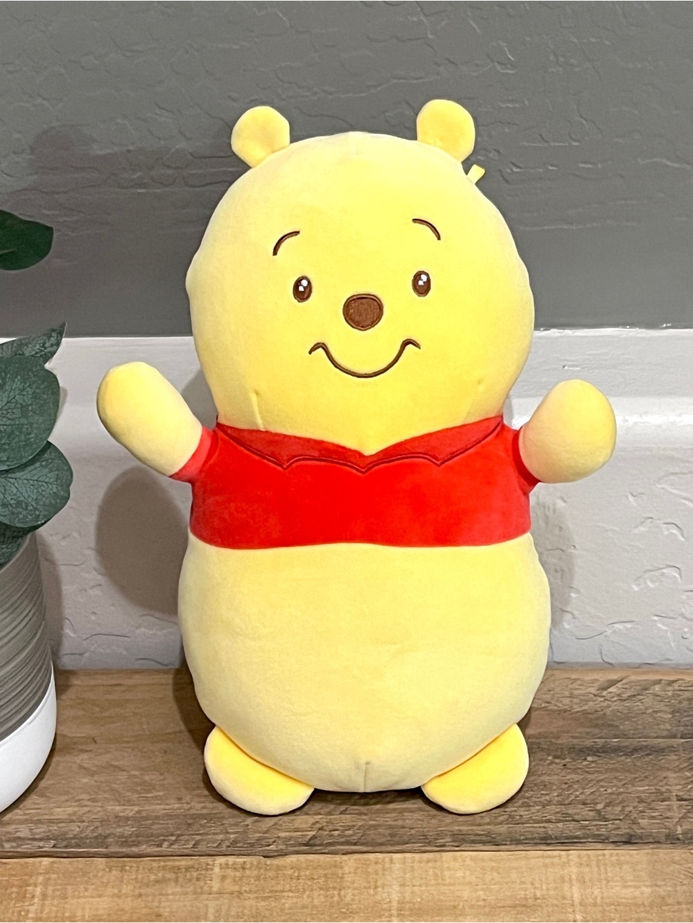 Disney Store Winnie the Pooh Bear 12” Sitting Plush Stuffed Animal Toy - Picture 1 of 4